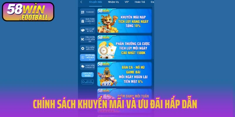 Chính sách khuyến mãi và ưu đãi hấp dẫn