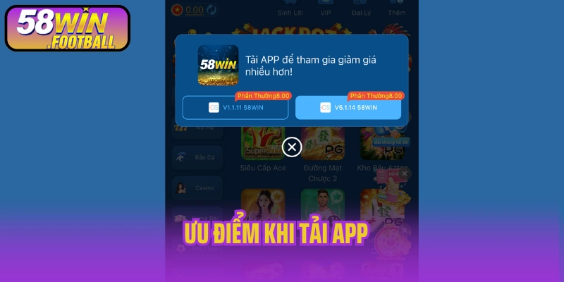 Ưu điểm khi tải app